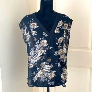 Black Floral Blouse